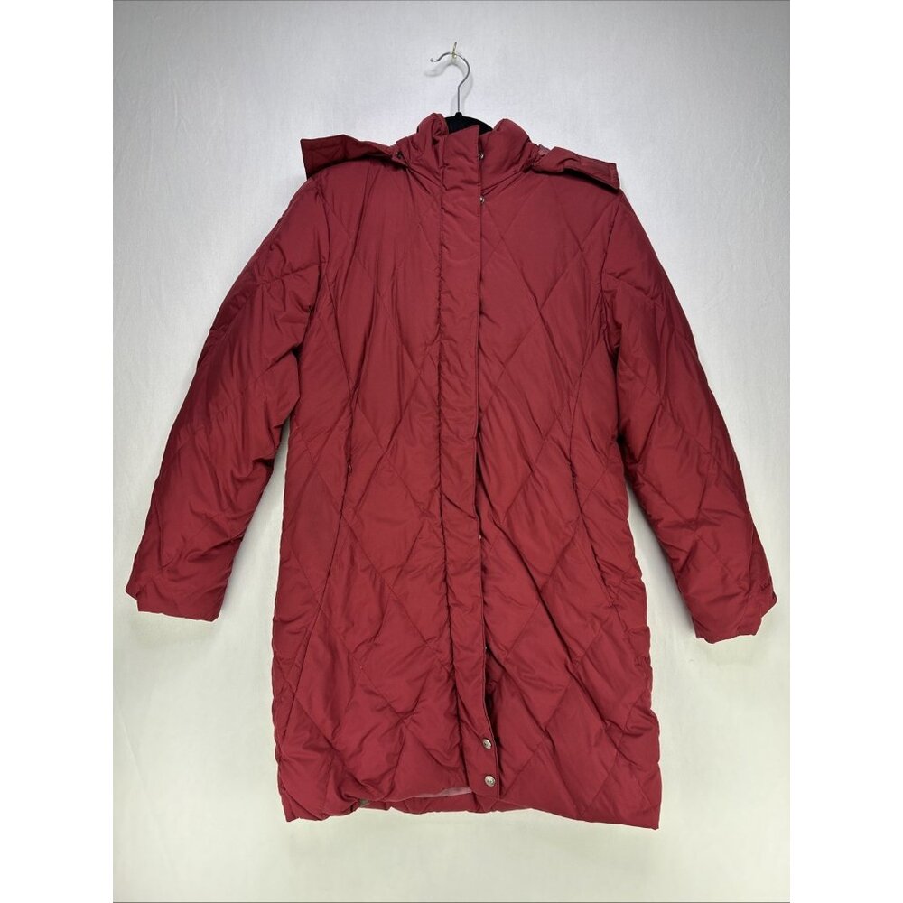 Windriver Hyper Dri Downfilled Feather Red Parka Womens Size Medium Winter Coat